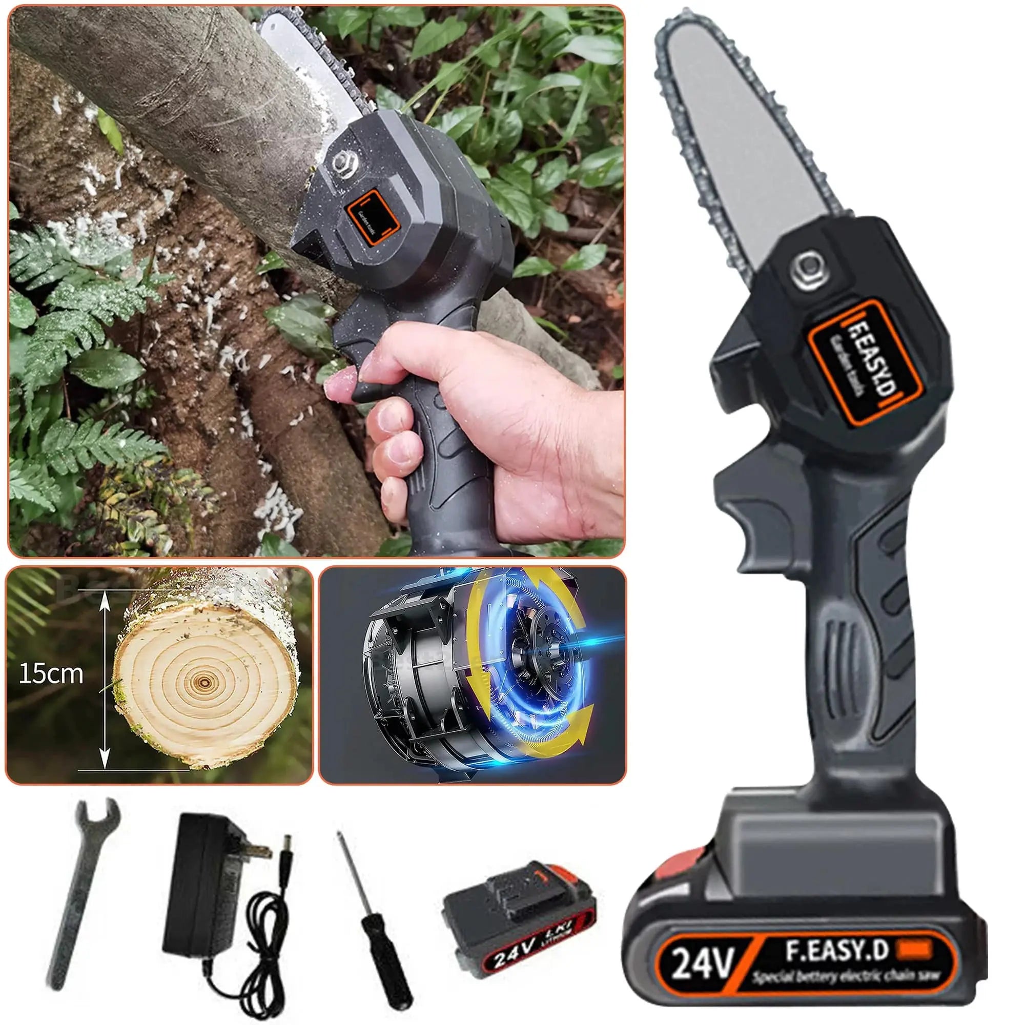 Mini Portable chainsaw-24Vπ³π§