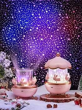 πβ¨ Bunnyβs Carousel Night Light Projector β¨π°