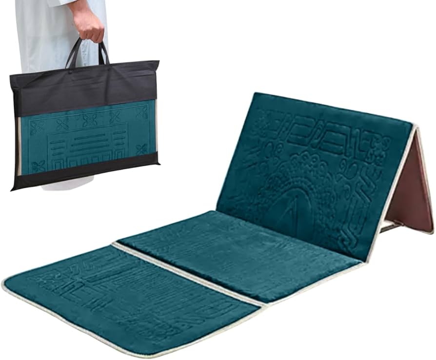 prayer rug with back support