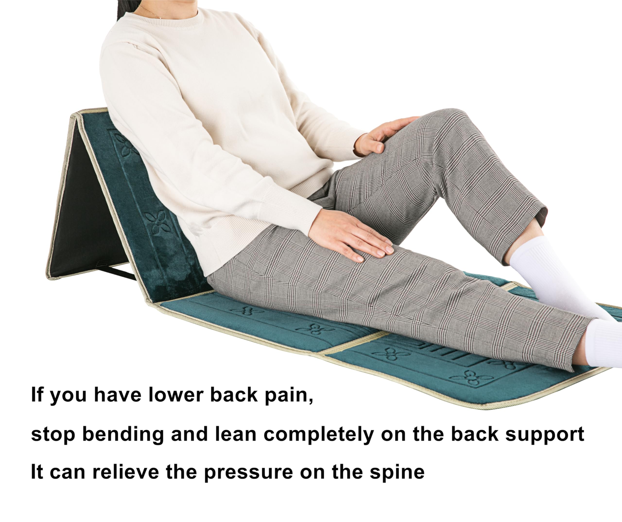 prayer rug with back support