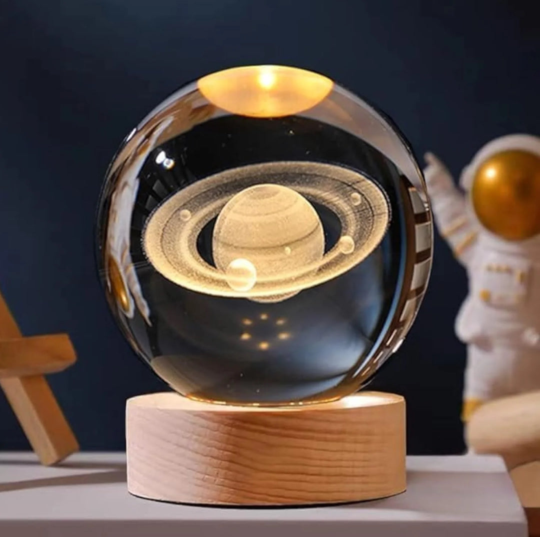 ✨🌙 Crystal Ball Night Lamp (6cm) 🌌💡