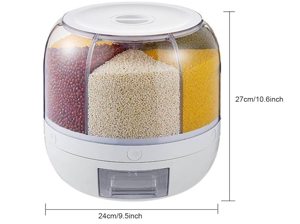 360° Rotatable Cereal Dispenser